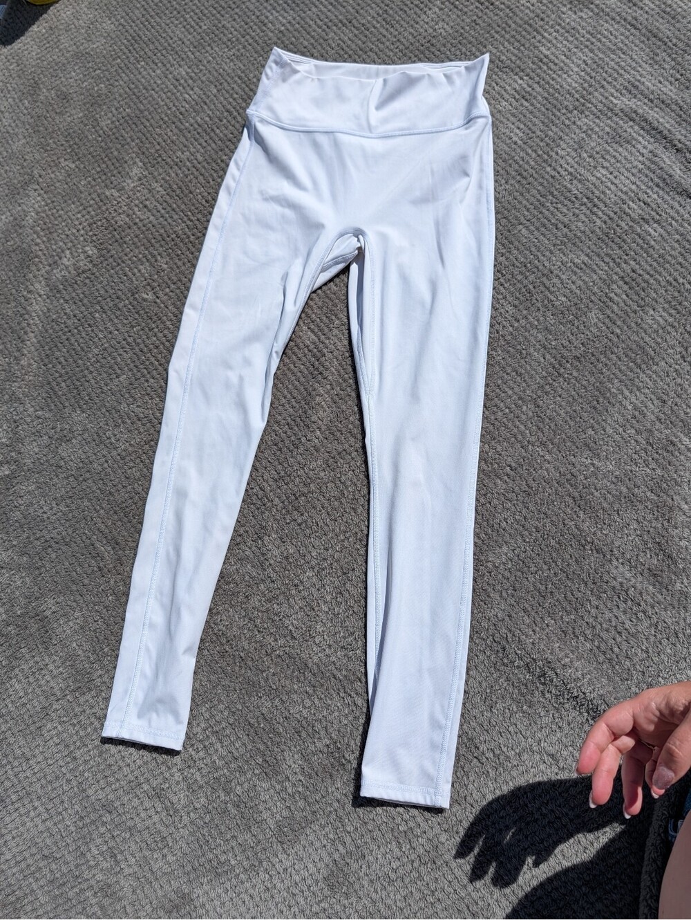 Fabletics Anywhere Motion365 Women's White Leggings Size Medium